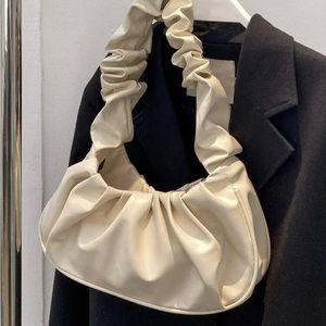 Mini ruched shoulder bag